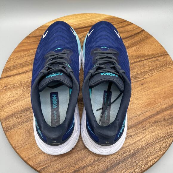 Hoka One One Arahi 6 Shoes Mens Size 10.5 D Blue Running Comfort Walking Sneaker - Picture 5 of 8
